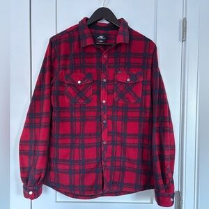 O’Neill Men’s Glacier Plaid Superfleece Flannel Shirt